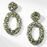 Deepa Dinorah Earrings in Gunmetal