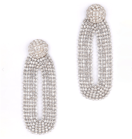 Deepa Shyna Earring in Silver - Estilo Boutique