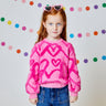 Design History Girl Long Sleeve Top in Plenty Pink Combo