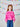 Design History Girl Long Sleeve Top in Plenty Pink Combo