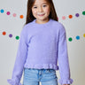 Design History Girl Long Sleeve Top in Purple Haze