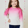 Design History Girls Sweater in Go Go Pink Combo - Estilo Boutique
