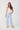 Dress To Blue Balneario Stripes Twill Barrel Pants in Blue