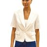 Drew Jimena Short Sleeve Blazer in White