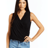 Drew Maisie Pleated Chiffon Top in Black - Estilo Boutique