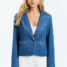 Drew Milo Denim Blazer in Indigo