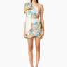Eliatt Clementina One Shoulder Mini Dress in Multi Floral
