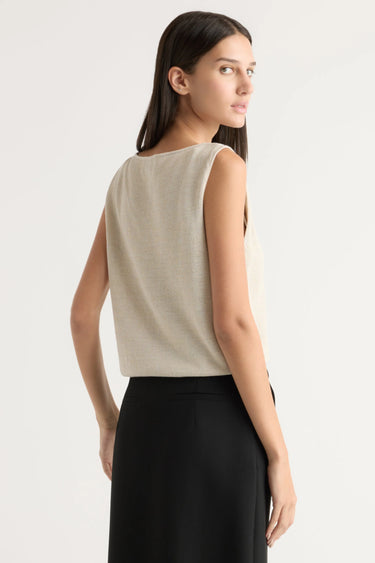 Modern Citizen Elith Knit Vest in Natural