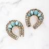 Elizabeth Cole Althea Earrings in Turquoise - Estilo Boutique