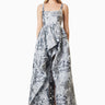 Elliatt Blossom Hilo Gown in Silver Multi - Estilo Boutique