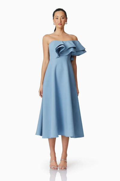 elliatt dress blue Elliatt Selene Cocktail Midi Dress Blue main image 1