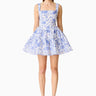 Elliatt Elin A - Line Mini Dress in Blue Floral