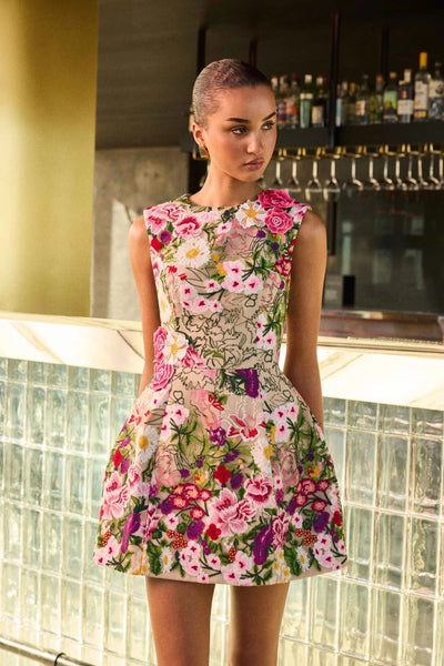 ELLIATT Flora Mini Dress in Pink