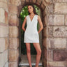 Elliatt Livia Shift Mini Dress in White