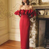 Elliatt Lucetta Off Shoulder Gown in Red