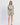 En Saison Holly Mini Dress in White Slate Blue