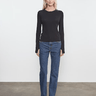 Enza Costa Cashmere New Classic LS Crew in Midnight Blue