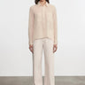Enza Costa Cotton Organza Shirt in Fawn