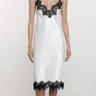Enza Costa Hammered Satin Slip dress in Off White - Estilo Boutique