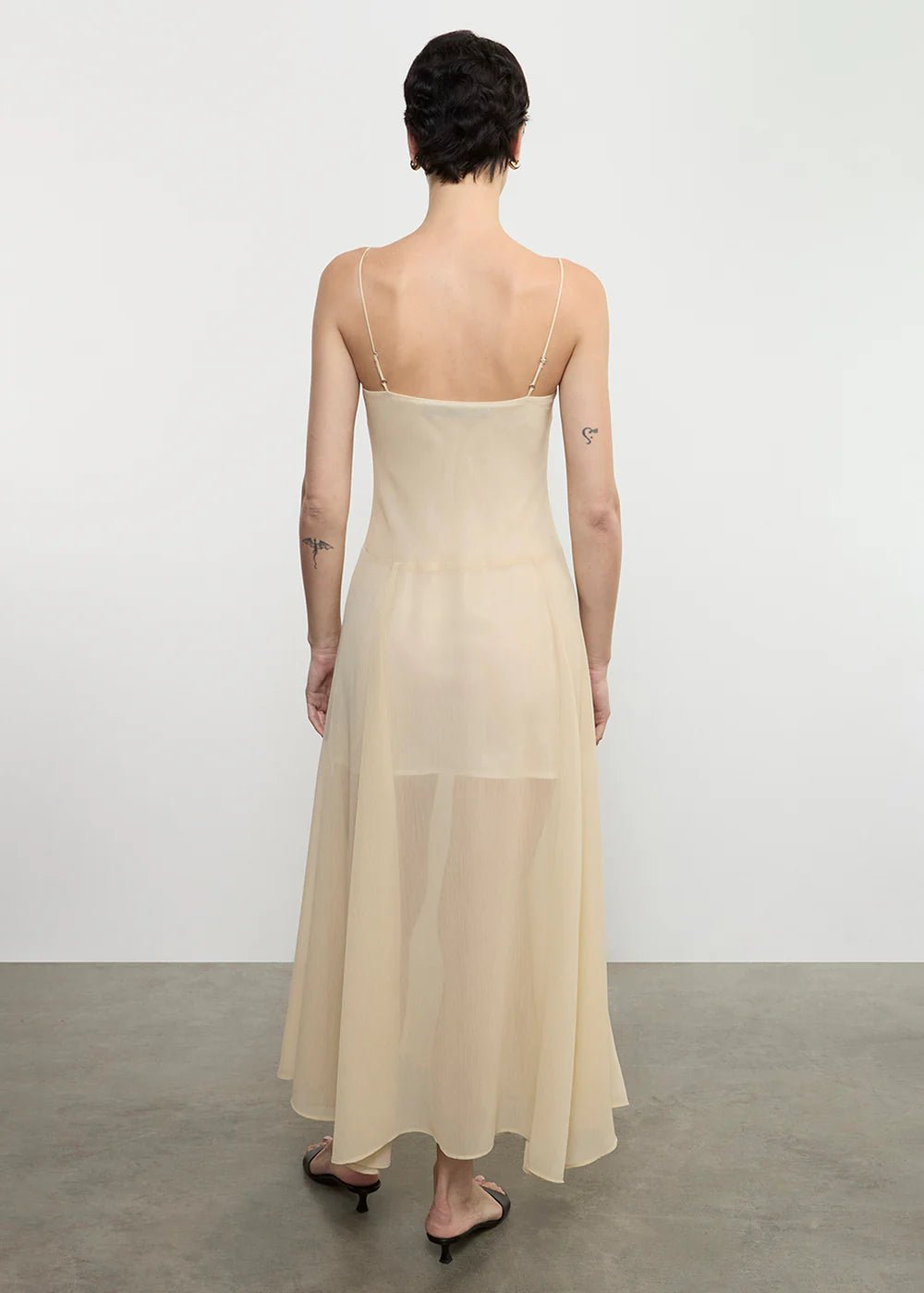 Japanese Yoryu Chiffon Dress