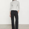 Enza Costa Plisse L/S Mockneck in Light Heather - Estilo Boutique