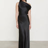 Enza Costa Silk Bias Off - Shoulder Top in Black - Estilo Boutique