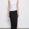 Enza Costa Silk Rib Sleeveless Boatneck in White