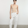 Enza Costa Silk Rib Tank in Sand