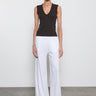 Enza Costa Supima Cotton Sleeveless V in Black