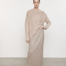 Enza Costa Wool Feather Oversized Crew in Stone - Estilo Boutique
