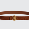 Esthera AMPM Suede Belt in Caramel