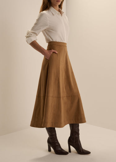 Favorite Daughter The Aspen Skirt in Camel