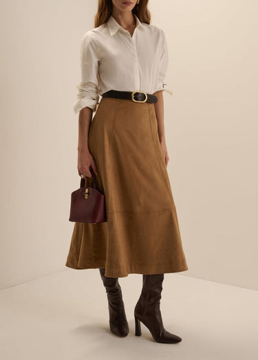 Favorite Daughter The Aspen Skirt in Camel