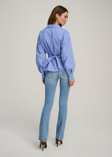 Favorite Daughter The Back Story Shirt in Blue White Stripe