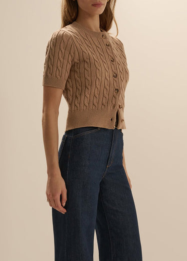 Favorite Daughter The Cafe Cardigan in Camel