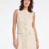 Favorite Daughter The Cece Linen Dress in Light Khaki