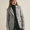 Favorite Daughter The City Blazer in Frost Gray