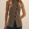 Favorite Daughter The Crossover Vest in Java Plaid