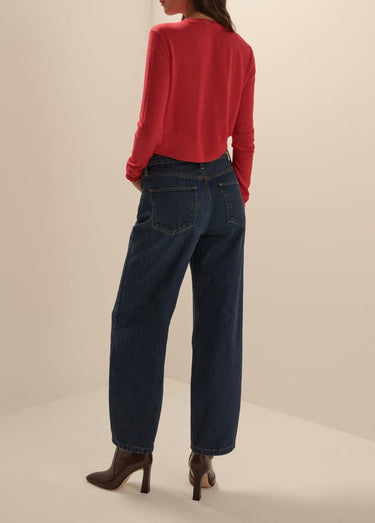 Favorite Daughter The Curtsey Cardigan in Crimson