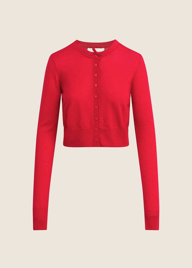 Favorite Daughter The Curtsey Cardigan in Crimson