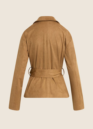 Favorite Daughter The Marina Wrap Coat in Camel