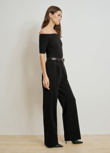 Favorite Daughter The Sara Half Sleeve Top in Black