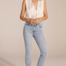 Favorite Daughter The Sleeveless Blouse in Ivory