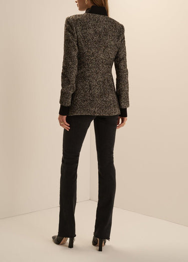 Favorite Daughter The Varsity Blazer in Speckled Herringbone