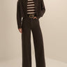 Favorite Daugther The Crop Ex-Boyfriend Shirt in Espresso
