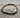 Flint Beaded Single Bracelet: Brass Snake / Large