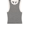 Frame The Costal Stripe Tank in Cream