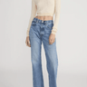 Frame The Cropped Fitted Turtleneck in Butter