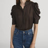 Frame The Gillian Top in Americano Multi