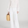 Frame The Lax in White Raw Fray